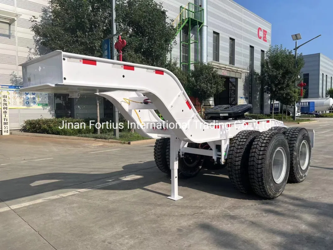 Multi Funtion Flat Bed Skeleton Bulk Cement Cargo Low Bed LPG Fuel Oil Tank Tipper Dumper Dump 60ton 75ton 100ton Full Semi Trailer