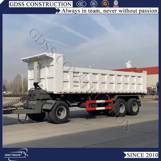 New Arrival 20t Draw Bar Hitching Hydraulic Full Dump Trailer