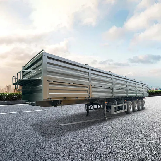 트레일러 트럭 세미 트레일러 차량용 평상형 트레일러/티퍼/컨테이너/해골/골격/울타리/측벽/로우보이/낮은 침대/덤프/플랫/측벽/낮은 침대