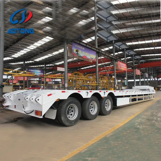 2/3/4 축 50/60/80/100 톤 로우 베드 로우 로우 보이 로더 드롭 데크 헤비 듀티 돌리 세미 트레일러