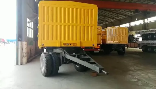 3개의 차축 울타리 세미 트레일러 화물 울타리 전체 트레일러 드로우 바 트레일러