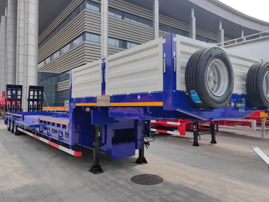 4 축 로우 베드 로우보이 분리형 구즈넥 세미 트레일러